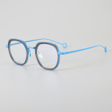 Square Titanium Glasses LE5019_Blue