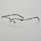 Half Rim Titanium Glasses LE5274_Gunmetal