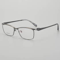 Rectangle Titanium Glasses LE5257_Gunmetal