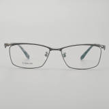 Rectangle Titanium Glasses LE5257_Gunmetal Front View