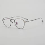 Round Titanium Glasses LE5256_Gunmetal