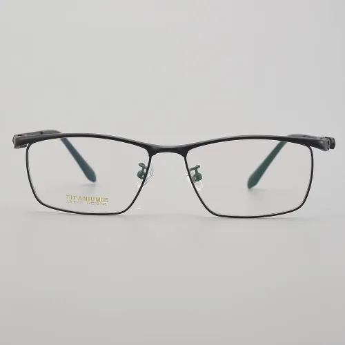 Rectangle Titanium Glasses LE5266_Black