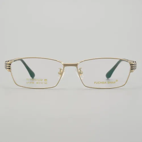 Rectangle Titanium Glasses LE5300_Gold
