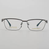 Browline Titanium Glasses LE5227_Gunmetal Front View