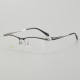 Half Rim Titanium Glasses LE5218_Black - Silver