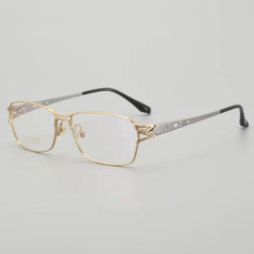 Rectangle Titanium Glasses LE5230_Gold - Silver
