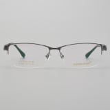 Half Rim Titanium Glasses LE5191_Gunemtal Front View