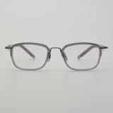 Rectangle Titanium Glasses LE5189_Grey - Gunmetal Front View