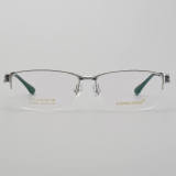 Half Rim Titanium Glasses LE5191_Silver Front View