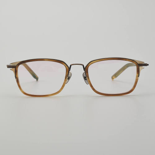 Rectangle Titanium Glasses LE5189_Brown - Bronze