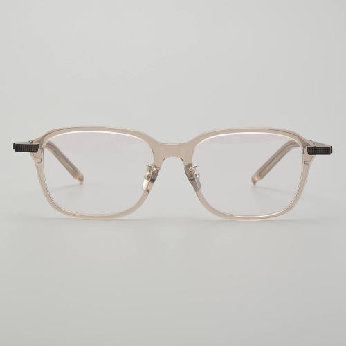 Square Acetate & Titanium Glasses LE5217_Brown - Bronze