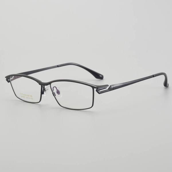 Rectangle Titanium Glasses LE5213_Black