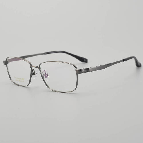 Rectangle Titanium Glasses LE5226_Gunmetal