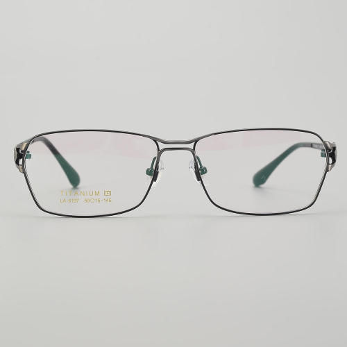 Rectangle Titanium Glasses LE5230_Dark Gunmetal