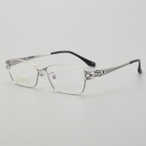 Rectangle Titanium Glasses LE5190_Silver