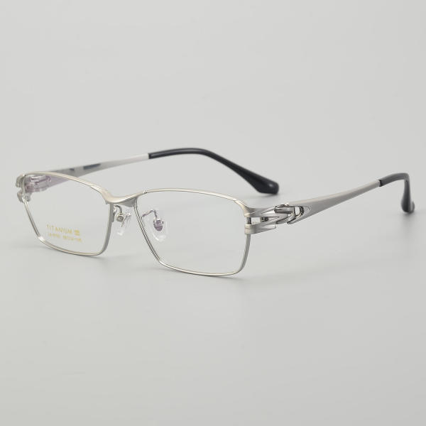 Rectangle Titanium Glasses LE5190_Silver