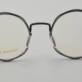 Round Titanium Glasses LE5201_Black - Silver