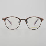 Browline Titanium Glasses LE5194_Bronze - Brown Front View