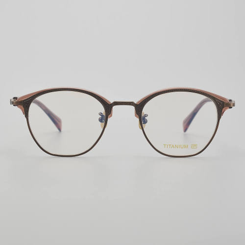 Browline Titanium Glasses LE5194_Bronze - Brown