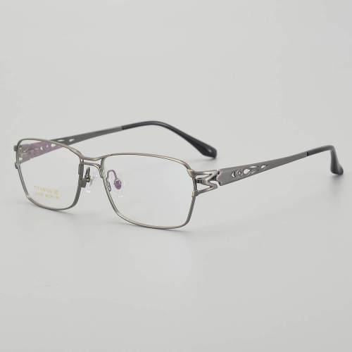 Rectangle Titanium Glasses LE5230_Gunmetal