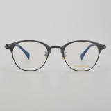 Browline Titanium Glasses LE5194_Gunmetal - Grey Front View