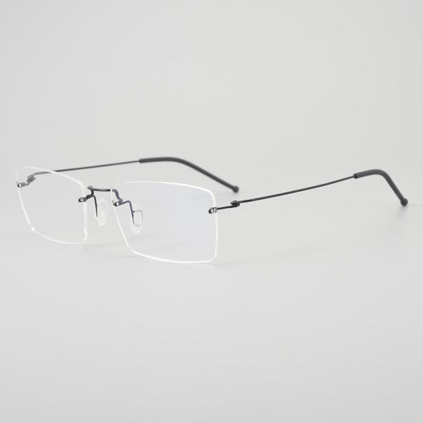 Rimless Titanium Glasses LE5211_Black
