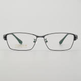 Rectangle Titanium Glasses LE5190_Black Front View