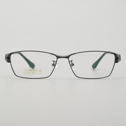 Rectangle Titanium Glasses LE5190_Black