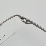 Half Rim Titanium Glasses LE5193_Gunmetal