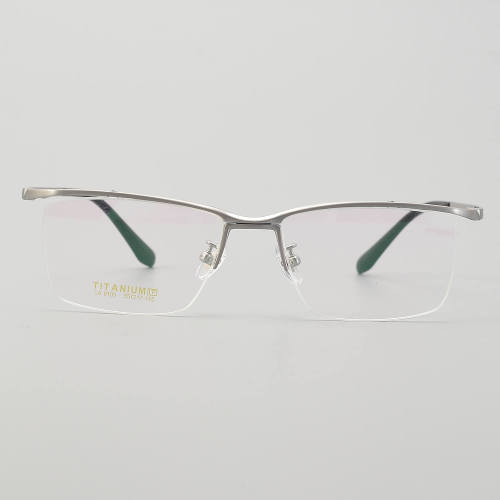 Half Rim Titanium Glasses LE5220_Silver