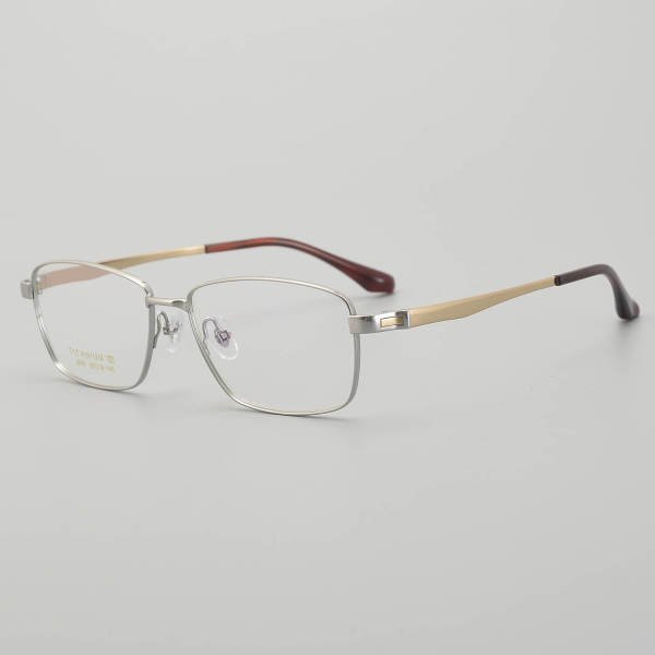 Rectangle Titanium Glasses LE5226_Silver - Gold