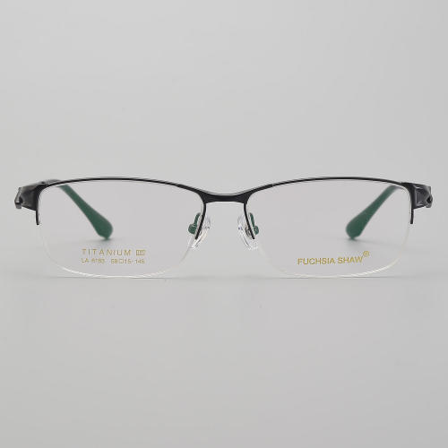 Half Rim Titanium Glasses LE5191_Black