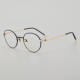 Round Titanium Glasses LE5240_Black - Gold