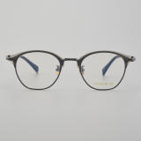 Browline Titanium Glasses LE5194_Gunmetal - Clear