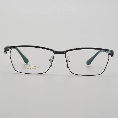 Browline Titanium Glasses LE5227_Black - Silver