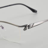 Half Rim Titanium Glasses LE5158_Gunmetal