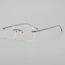 Rimless Titanium Glasses LE5142_Gunmetal