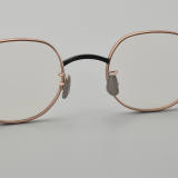 Round Titanium Glasses LE5170_Black - Rose Gold