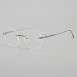 Rimless Titanium Glasses LE5142_Silver