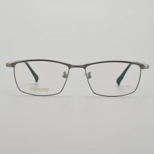 Rectangle Titanium Glasses LE5182_Gunmetal - Silver