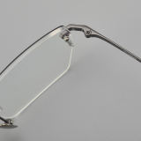 Half Rim Titanium Glasses LE5150_Gunmetal