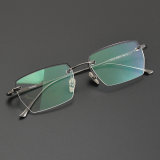 Half Rim Titanium Glasses LE5150_Gunmetal