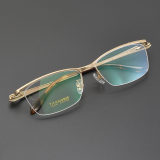 Half Rim Titanium Glasses LE5161_Gold