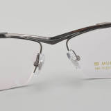 Half Rim Titanium Glasses LE5149_Grey - Gunmetal