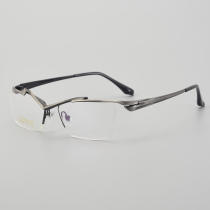 Half Rim Titanium Glasses LE5149_Gunmetal