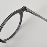 Round Titanium Glasses LE5129_Black - Gunmetal