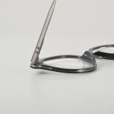 Round Titanium Glasses LE5129_Black - Gunmetal