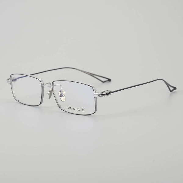 Rectangle Titanium Glasses LE5073_Black