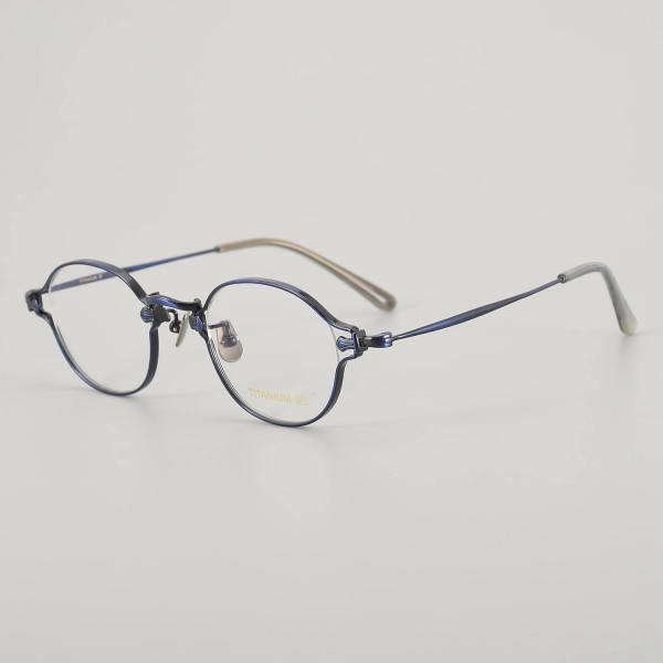Oval Titanium Glasses LE5054_Blue