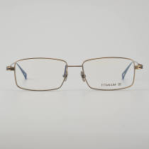 Rectangle Titanium Glasses LE5073_Bronze - Gunmetal